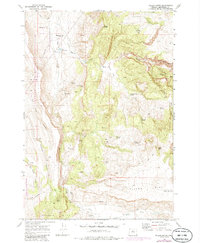 Teller Butte 1969 topographic map preview