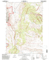 Teller Butte 1992 topographic map thumbnail