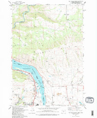 The Dalles North 1974 topographic map thumbnail