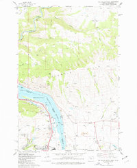 The Dalles North 1974 topographic map thumbnail