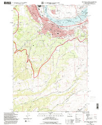 The Dalles South 1994 topographic map thumbnail