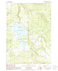 Thompson Reservoir 1988 topographic map thumbnail