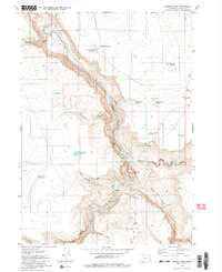 Three Forks 1980 topographic map thumbnail