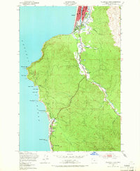 Tillamook Head 1949 topographic map thumbnail
