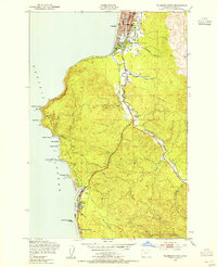 Tillamook Head 1949 topographic map thumbnail