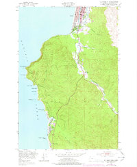 Tillamook Head 1949 topographic map thumbnail