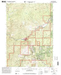 Tiller 1998 topographic map thumbnail