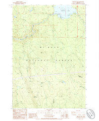 Timothy Lake 1985 topographic map thumbnail