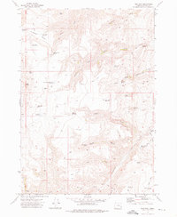 Tims Peak 1972 topographic map thumbnail