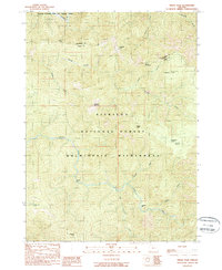 Tincup Peak 1989 topographic map thumbnail