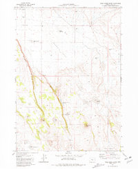 Tired Horse Butte 1981 topographic map thumbnail