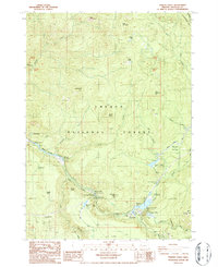 Toketee Falls 1986 topographic map thumbnail