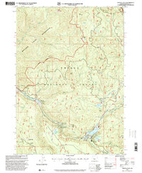 Toketee Falls 1997 topographic map thumbnail