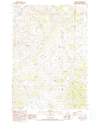Toney Butte 1988 topographic map thumbnail