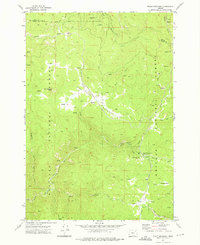 Trout Meadows 1972 topographic map thumbnail