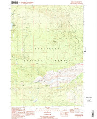 Tumalo Falls 1988 topographic map thumbnail