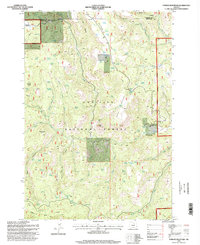 Turner Mountain 1995 topographic map thumbnail