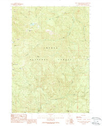 Twin Lakes Mountain 1989 topographic map thumbnail