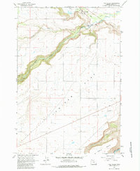 Tygh Valley 1962 topographic map thumbnail