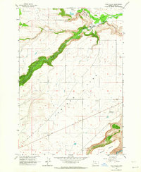 Tygh Valley 1962 topographic map thumbnail
