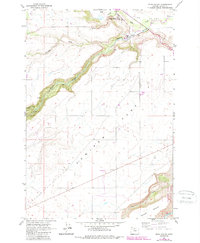 Tygh Valley 1962 topographic map thumbnail