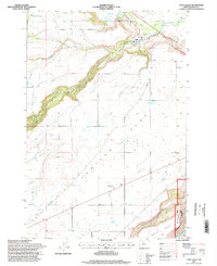 Tygh Valley 1996 topographic map thumbnail