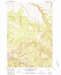Ukiah SE 1967 topographic map thumbnail