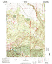 Ukiah SE 1995 topographic map thumbnail