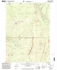 Union Peak 1998 topographic map thumbnail