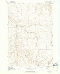 Utts Butte 1968 topographic map thumbnail
