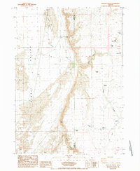 Venator Canyon 1984 topographic map thumbnail