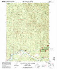 Vida 1997 topographic map thumbnail