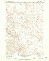 Virtue Flat 1967 topographic map thumbnail