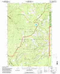 Wahtum Lake 1994 topographic map thumbnail