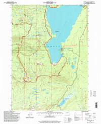 Waldo Lake 1997 topographic map thumbnail
