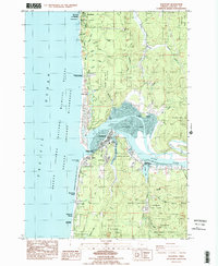 Waldport 1984 topographic map thumbnail