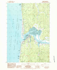 Waldport 1984 topographic map preview