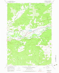 Walterville 1967 topographic map thumbnail