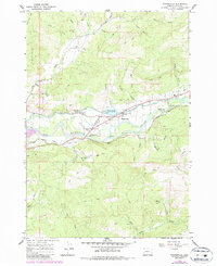 Walterville 1967 topographic map thumbnail