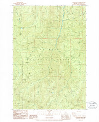 Wanderers Peak 1985 topographic map thumbnail