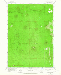 Wanoga Butte 1963 topographic map thumbnail