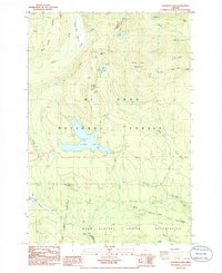 Wapinitia Pass 1985 topographic map thumbnail