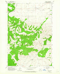 Wapinitia 1962 topographic map thumbnail