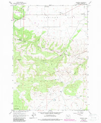 Wapinitia 1962 topographic map preview