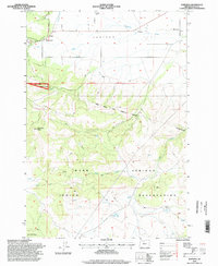 Wapinitia 1996 topographic map thumbnail