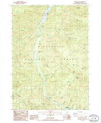 Warner Mountain 1986 topographic map thumbnail