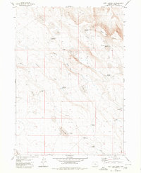 Weed Lake Butte 1980 topographic map thumbnail