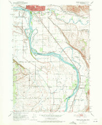 Weiser South 1951 topographic map thumbnail