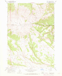 West Butte 1967 topographic map thumbnail