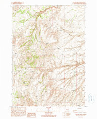 Westfall Butte 1990 topographic map preview